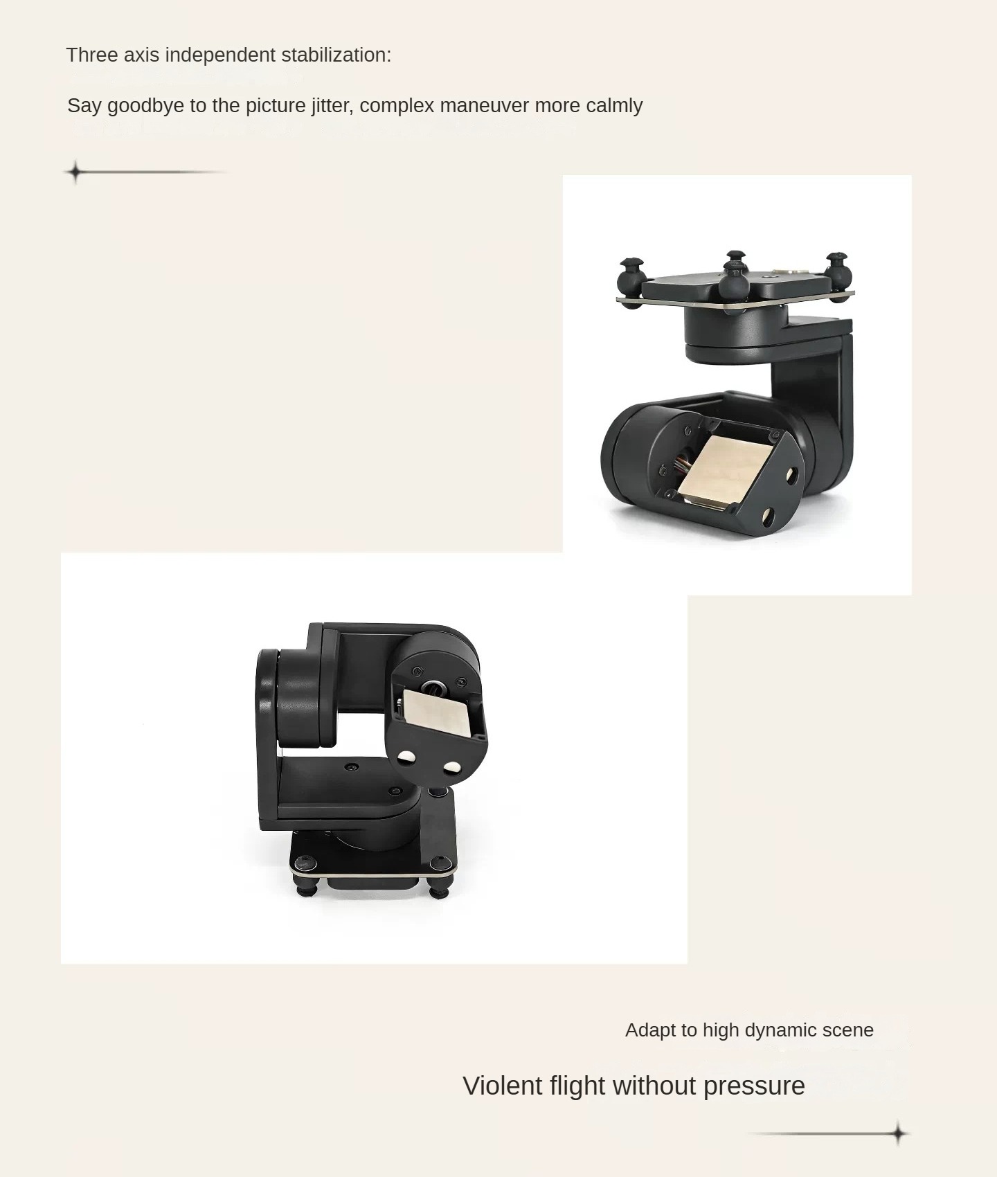 NCZOBOE 3-Axis Gimbal FPV Raci - Drone Gimbal 3 Axis ulasan dan harga