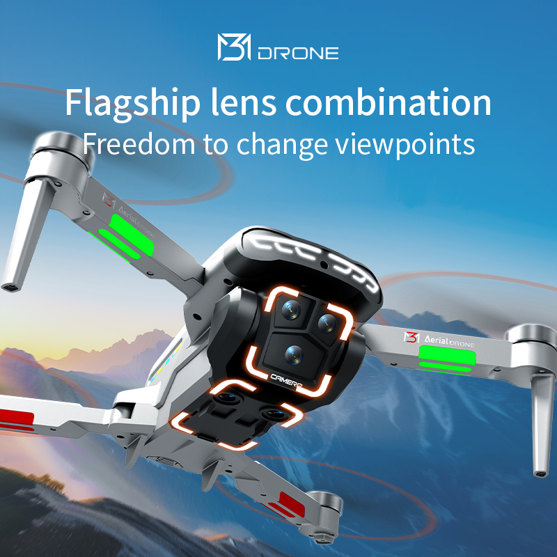 M3 Professional Drone 4K HD Ae - Drone Gimbal Brushless ulasan dan harga