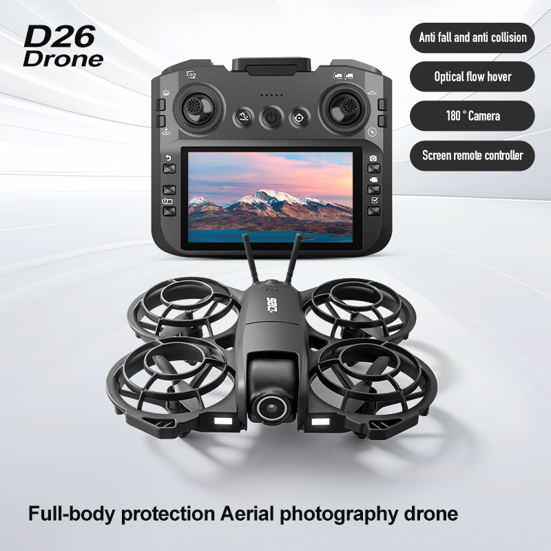 D26 Drone 4K Aerial HD 180° Ca - Drone Gimbal Brushless ulasan dan harga