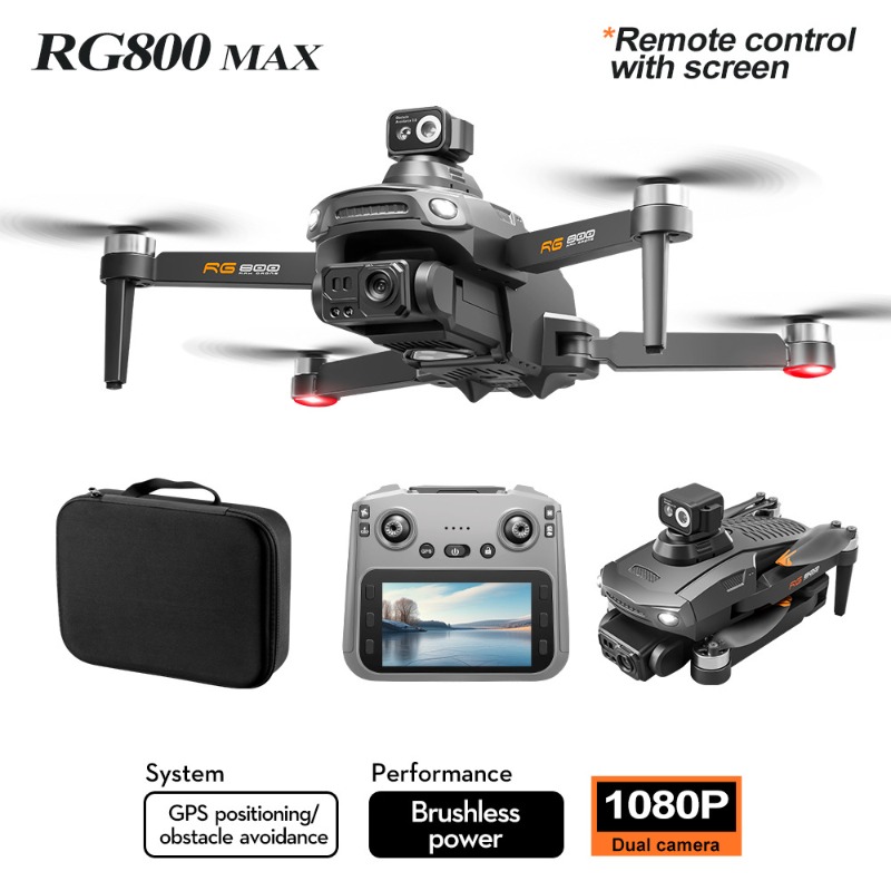 NEW RG800 MAX Drone 1080P HD C - Drone Gimbal Brushless ulasan dan harga
